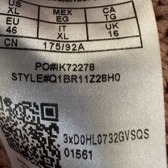 Guess sweater Chucky ribs Women XL Blush Cotton Blend Zip arm - Picture 15 of 16